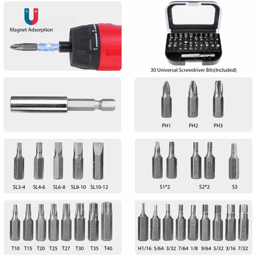 NoCry 10Nm Electric Screwdriver Black/Red for sale online eBay