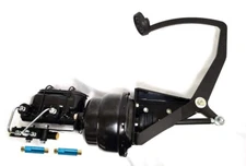 1955 1959 Chevy Truck Black Frame Mount Pedal Power Brake Booster Disc Disc Kit