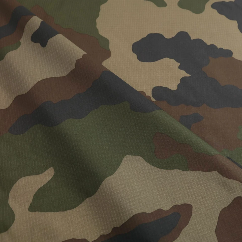 Frankreich Camouflage Ripstop Nylon-Stoff leichter Armee Tarnstoff Flecktarn - Bild 4 von 4