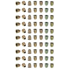 2 Pieces Furniture Hardware Threaded Insert for Wood Inserts Hardwood