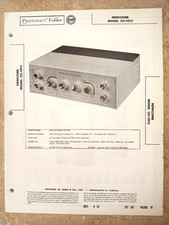 NEWCOMB CO-1012 6V6 AMP - NOS SAMS PHOTOFACT 367/10 SCHEMATIC, Parts List 