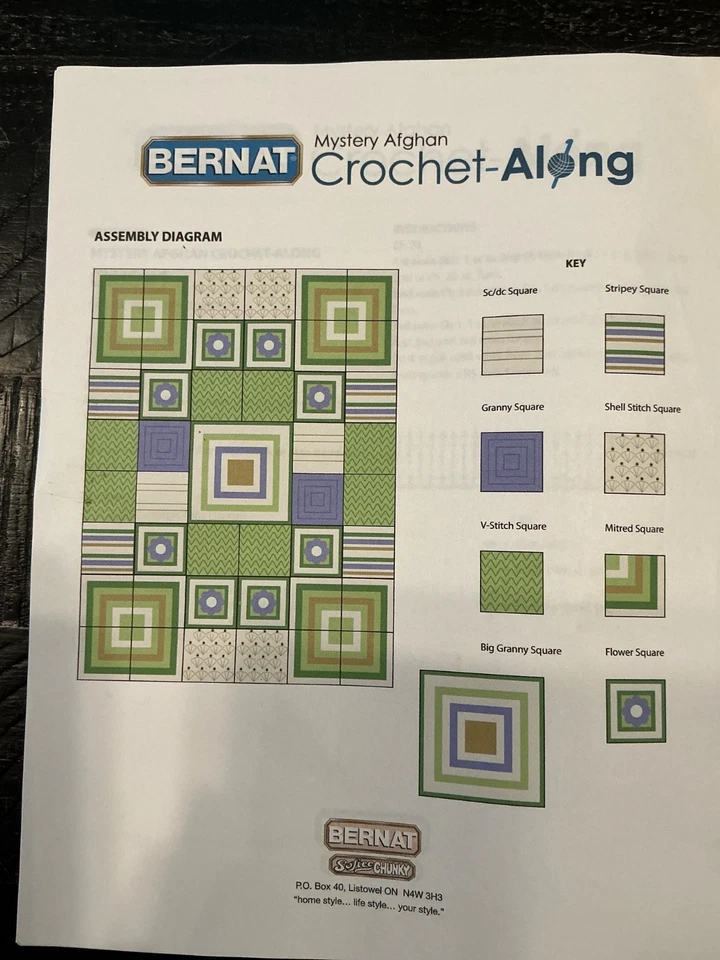 BERNAT Softee Chunky Mystery Afghan Crochet-Along Kit - Image 2 of 4