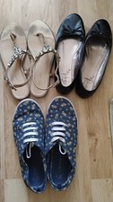 Ladies Casual Shoes, Canvas floral shoes & flat sandal  Size 6&7