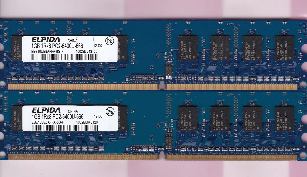 Barrette Mémoire RAM 1 Go DDR2 – Format MiniDIMM, Occasion Parfaite