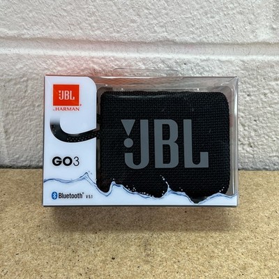 JBL GO3 Portable Waterproof Wireless Speaker Black Sports Hiking Outdoors New