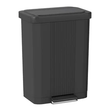 Step-On Trash Can with Lid 13 Gallon 50 Liter Capacity for Kitchen Garbage Can