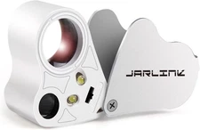 Foldable 30X 60X Jewelers Loupe Magnifier - LED Light for Clarity and Precision