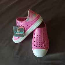 Skechers Cali Gear Pink White Slip-On Kids Casual Shoes