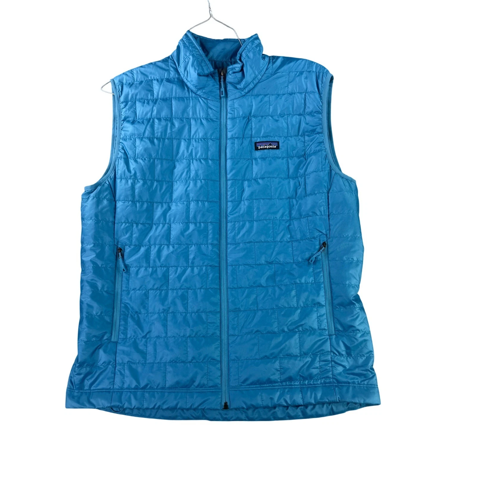 Patagonia Nano Puff Vest Mens L Blue PrimaLoft Insulated Puffer Gilet STY84242
