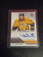2015-16 Viktor Arvidsson UD SP Authentic Future Watch Auto /999 Rookie RC 