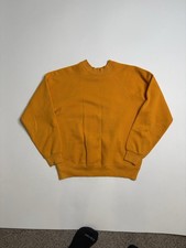 Vintage 1970s Athletic Yellow Crewneck Sweatshirt Size Small