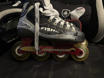 Tour TR 982 Men's Carbon Fishbone Inline Hockey Skates Size US 7