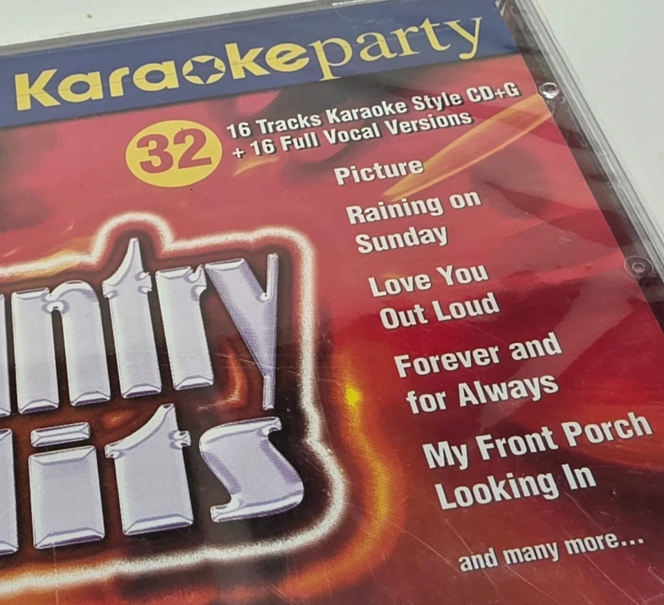 Country Hits Karaoke Party CD CD+G & Lyric Book (New, Sealed, 2004) Madacy - Image 2 of 4