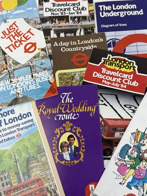Vtg Lot London UK British Brochures Royal Wedding Tube Bus Underground Transport