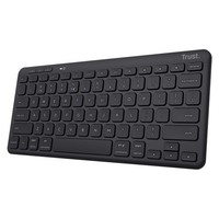 Trust Computer Tastatur 24708 Lyra Compact Schwarz Kompakte Tastatur