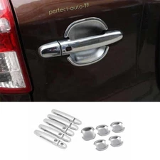 For Toyota RAV4 2009-2011 2012 Chrome Outside Side Door Handle Bowl Cover Trim