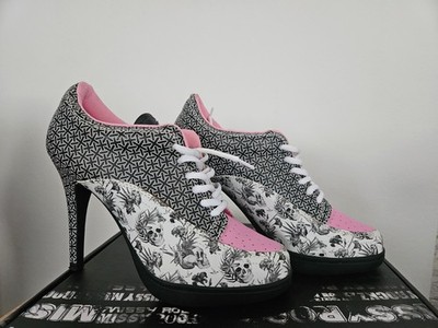 Missy Rockz High Heels Deathhead Rose Gr. 38