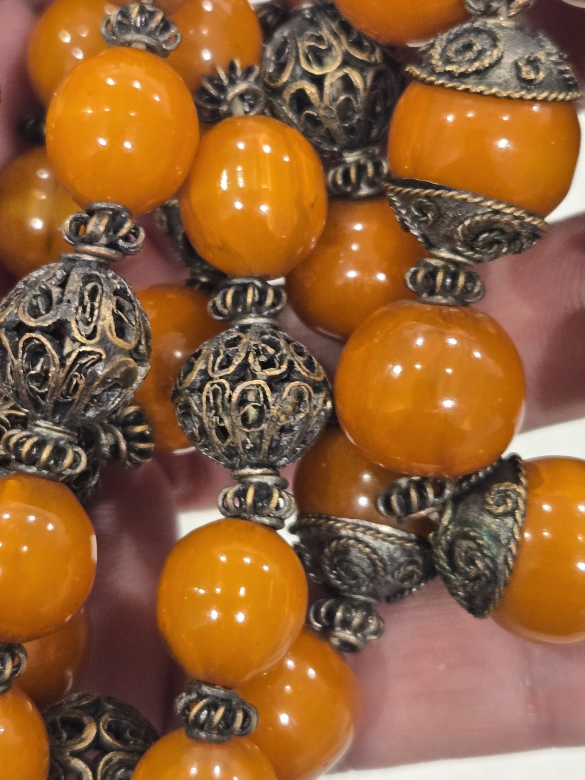 bakelite beads necklace - image 9