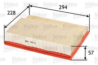 Valeo Luftfilter 585076 FüR MERCEDES-BENZ