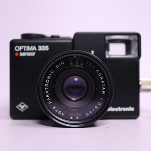 Agfa Optima 335 Sensor 35mm Film Point and Shoot Camera Black Tested