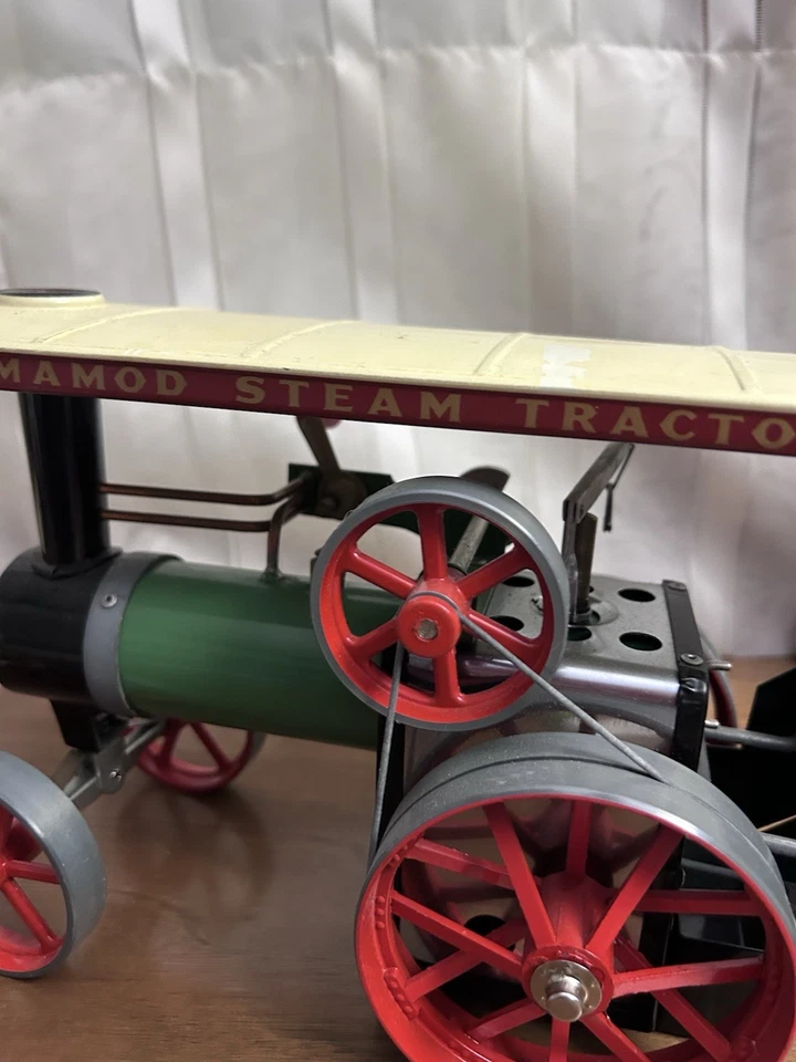 Tractor de vapor Mamod modelo TE-1A motor de tractor con techo y carrocería verde en muy buena condición Foto 4 de 4
