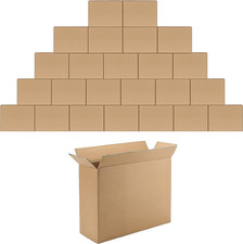 12X9X4 Inches Shipping Boxes Pack of 25, Small Corrugated Cardboard Box for Busi