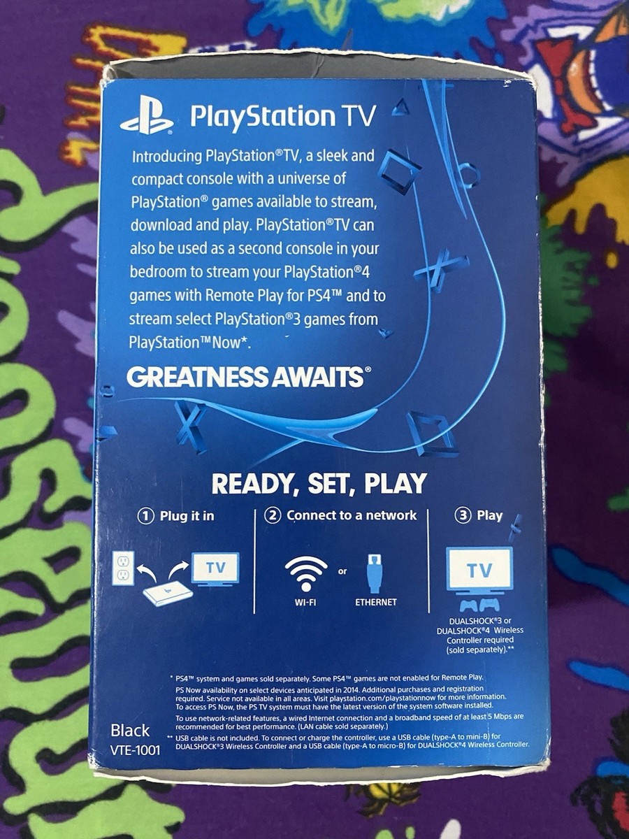 Sony PlayStation TV 1GB Console VTE-1001 PS Vita W/Box TESTED | eBay