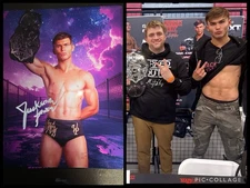 Jackson Drake Signed Metallic 8x10 Proof WWE ID Promo NXT EVOLVE AEW