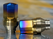 Zakgear Et Shank Titanium Lug Wheel Nut Nuts 12x1.5 60 17mm 20pcs Set Blue Gold