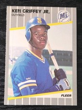 Fleer 1989 Ken Griffey Jr. #548 Mariners Baseball Trading Card