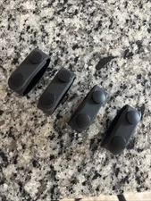 4 Pcs Duty Plastic Belt Keepers with Double Snaps, Police Security Tactical