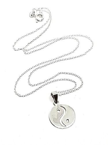 Collar con colgante Yin Yang Taijitu de plata 925, joyería de equilibrio... - Imagen 5 de 21