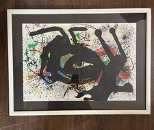 Joan Miró 1973 Lithograph from “Derriere le Miroir,” No. 203