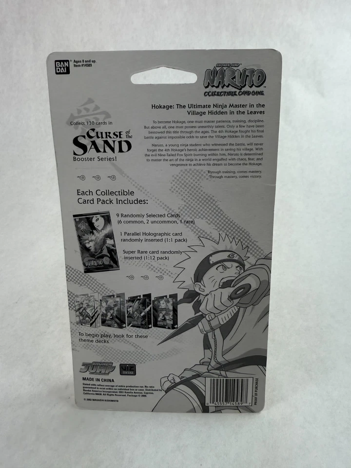 Naruto Curse Of The Sand CCG TCG Tarjeta Coleccionable Blister Booster Pack Naruto Art Foto 2 de 2