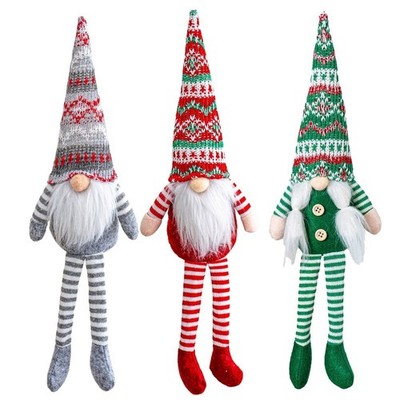 Plüsch gesichtsloser nordischer Wichtel mit Rudolph Rentier für Weihnachten für