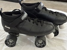 Chicago Bullet Men's Classic Quad Roller Speed Skates - Black, Size 7 NEW