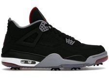 シューズ(男性用) NIKE JORDAN 4 GOLF BRED US8 CU9981-002 エア ジョーダン 4 NIKE JORDAN GOLF BRED black/fire red-cement grey