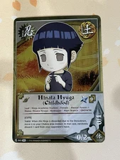 Naruto CCG, Hinata Hyuga (Childhood), 865, 1st Edition, LP, Foil