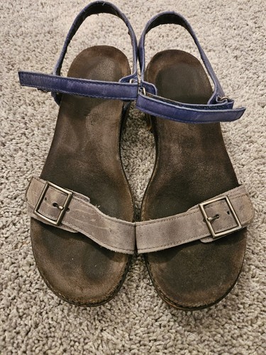 Naot Womens Wedge Sandals Bohemian Gray & Blue Buckle Size 38 US Size 7-7.5 - Bild 8 von 15