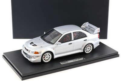 1:18 POP RACE Mitsubishi Lancer EVO 6 Tommi Makinen Edition silver 