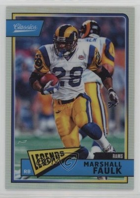 2018 Classics Legends Optichrome Premium Edition Red Back Marshall Faulk HOF 8d4