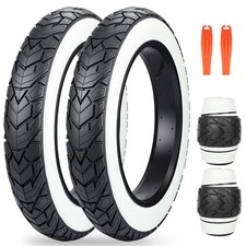 Zukka 2 Pack E-bike Fat Tire20 X 4.0-inch Electric Tricycle Fat Tirewhite Wall