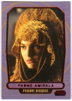 STAR WARS GALACTIC FILES SERIES 2 RED PARALLEL BASE 402 PADME AMIDALA 19/35 RARE