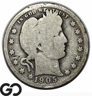 1905-O Barber Quarter, New Orleans Issue