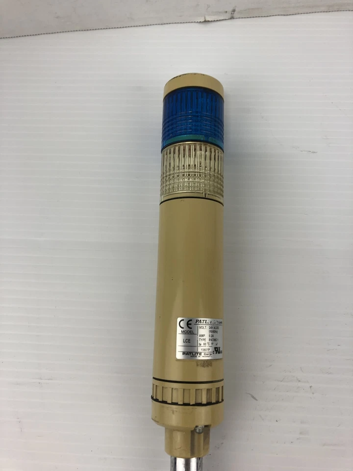 Patlite LCE Blue and Clear Signal Tower 24VAC/DC 50/60Hz 0.2A - Image 4 of 4