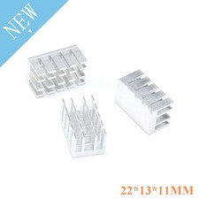 10pcs Aluminum Heatsink 22x13x11mm for Transistor Chip Cooling