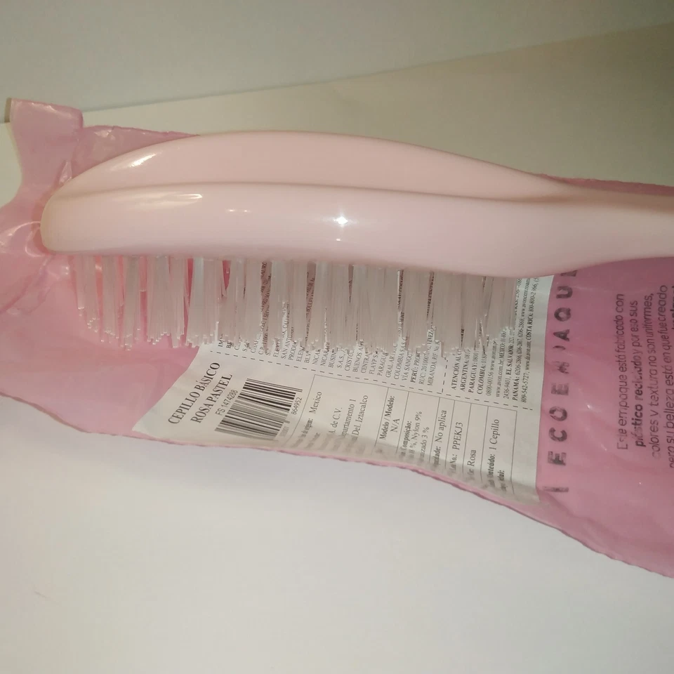 Avon Pink Hair Brush 8" SOFT bristles From Mexico ONE Piece - Image 4 of 4