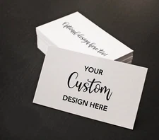 Box of 500 Custom Designed Business Cards Graphic Design and Printing Included