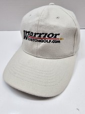 Warrior Custom Golf Clubs Hat Black Gold Scri...