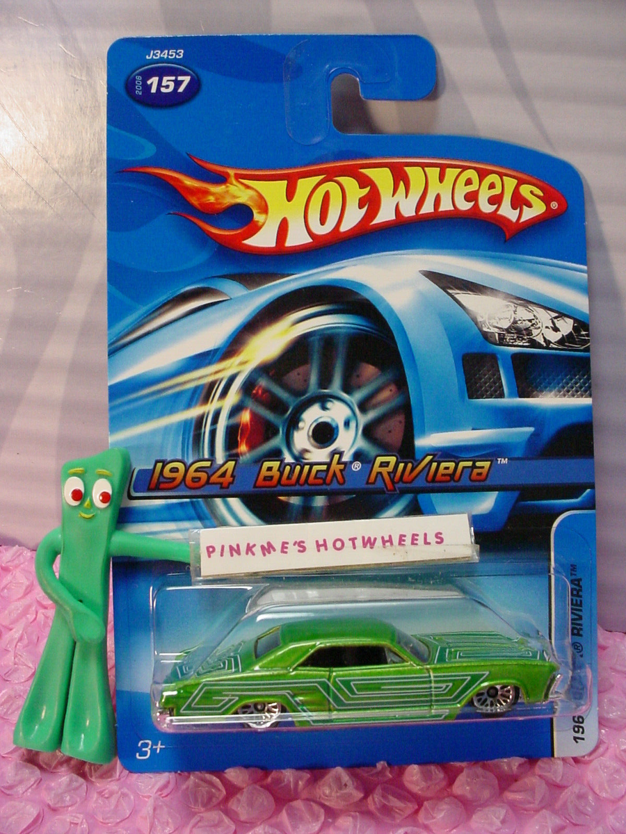2006 Hot Wheels 1964 BUICK RIVIERA #157☆Green/chrome; wire